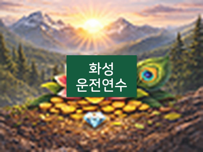 화성운전연수 후기