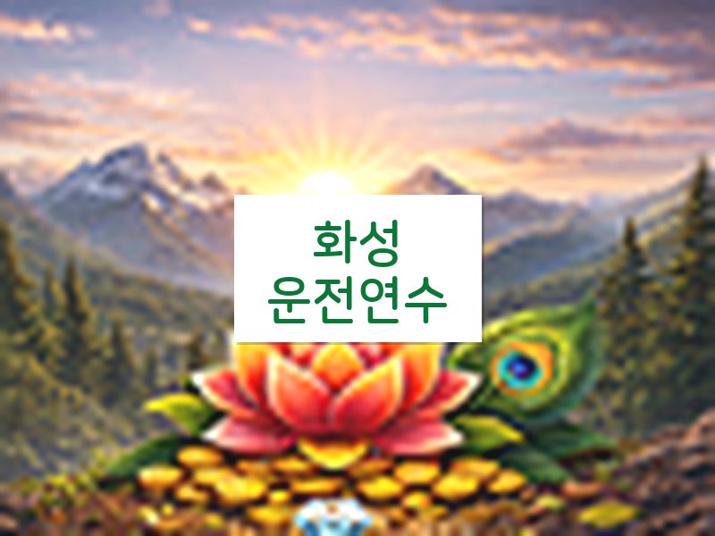 화성운전연수 후기