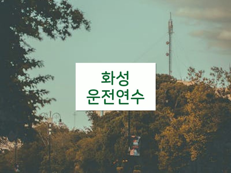 화성운전연수 후기