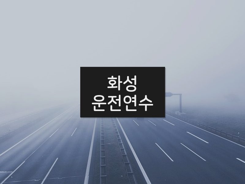 화성운전연수 후기