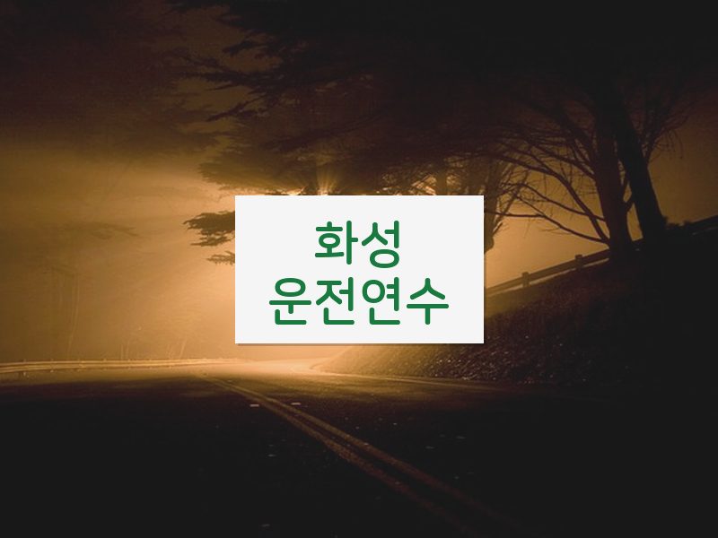 화성운전연수 후기