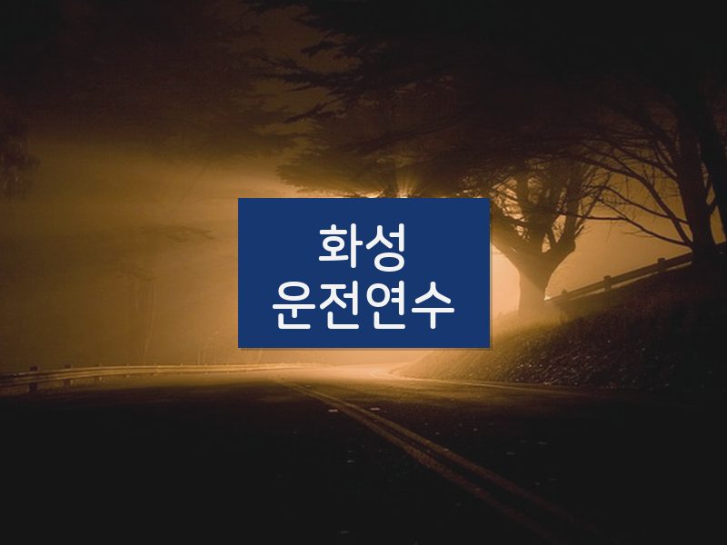 화성운전연수 후기