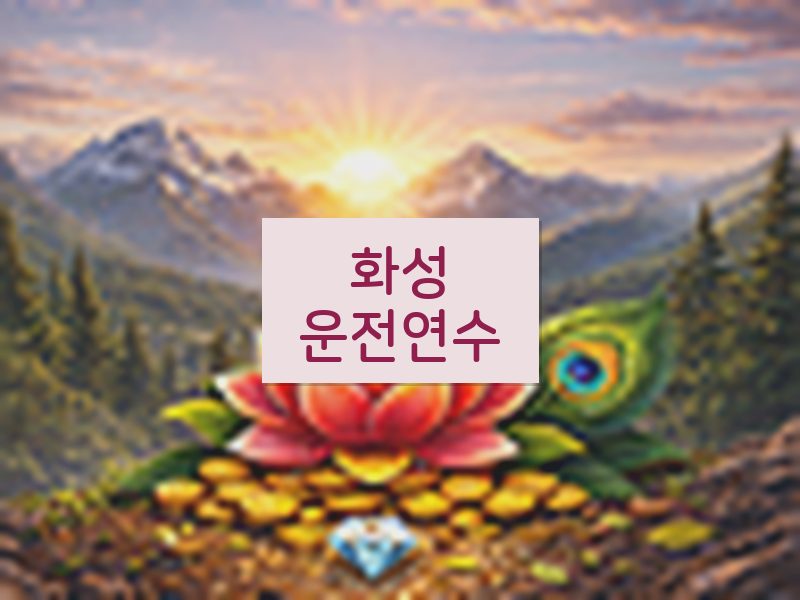 화성운전연수 후기