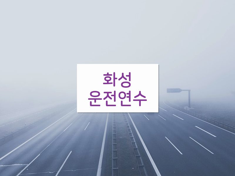 화성운전연수 후기