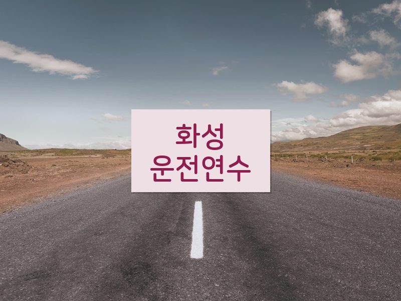 화성운전연수 후기