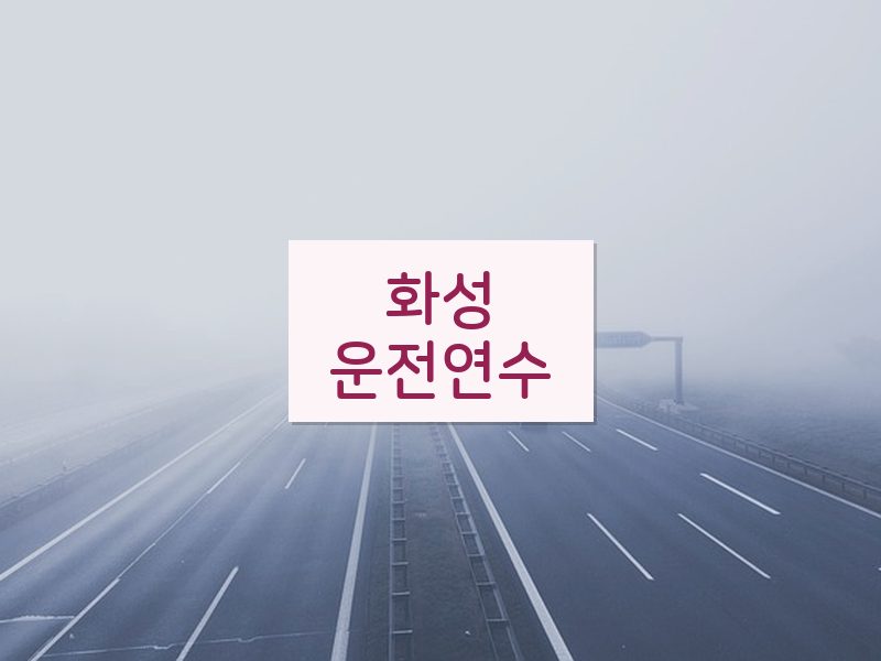화성운전연수 후기