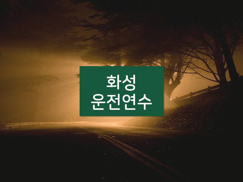 화성운전연수 후기