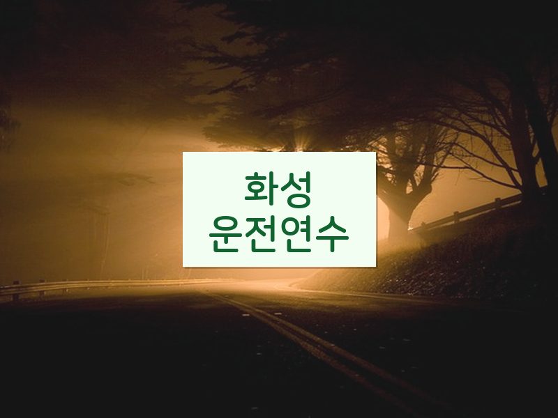 화성운전연수 후기