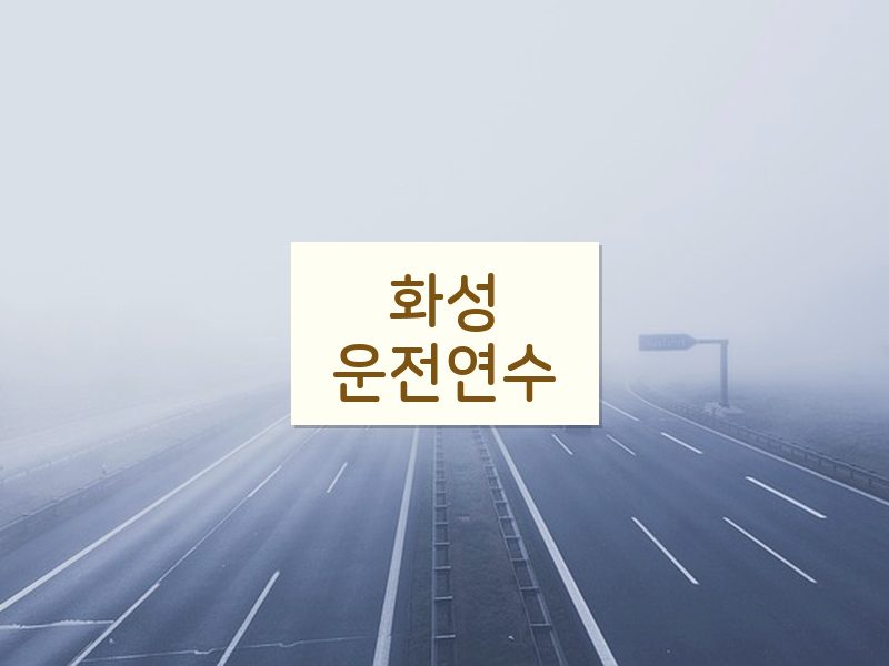 화성운전연수 후기