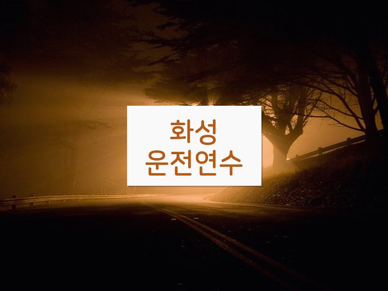 화성운전연수 후기