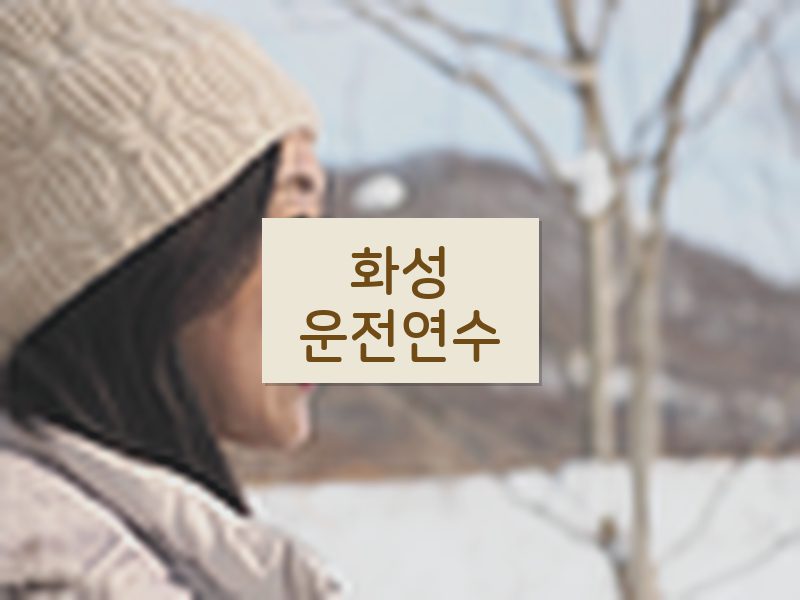 화성운전연수 후기