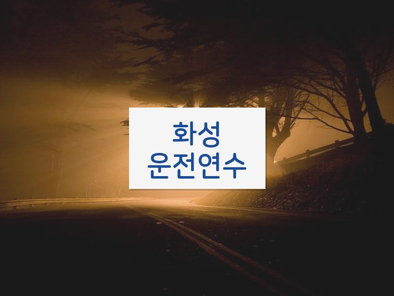 화성운전연수 후기