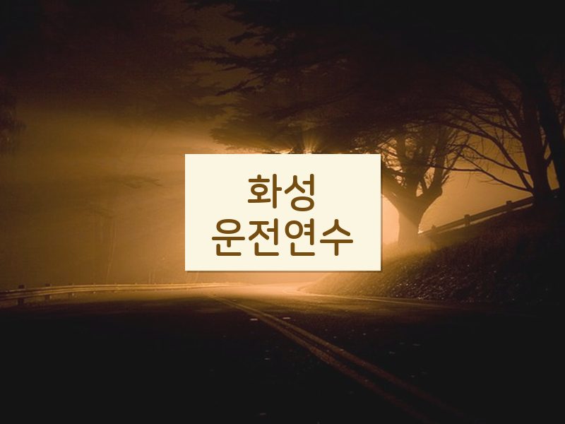 화성운전연수 후기