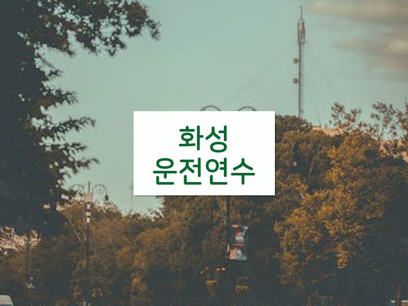 화성운전연수 후기