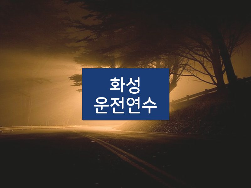 화성운전연수 후기