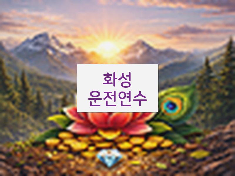 화성운전연수 후기