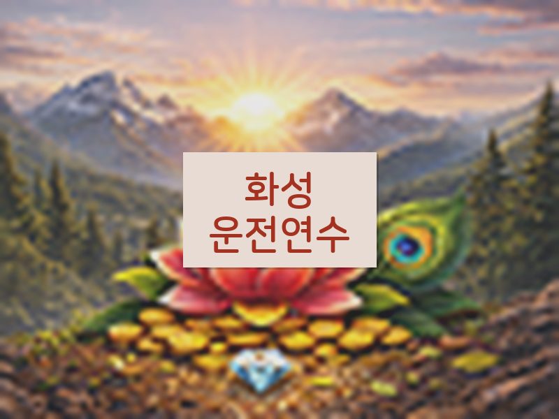 화성운전연수 후기