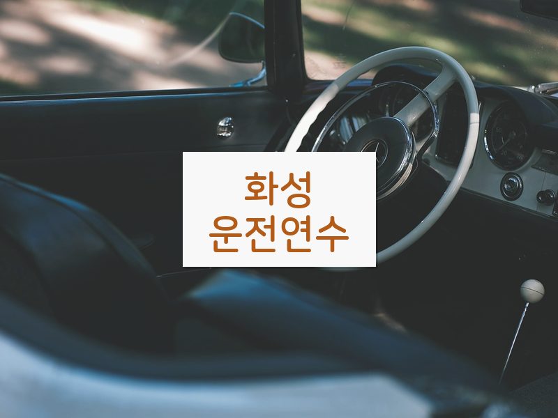 화성운전연수 후기