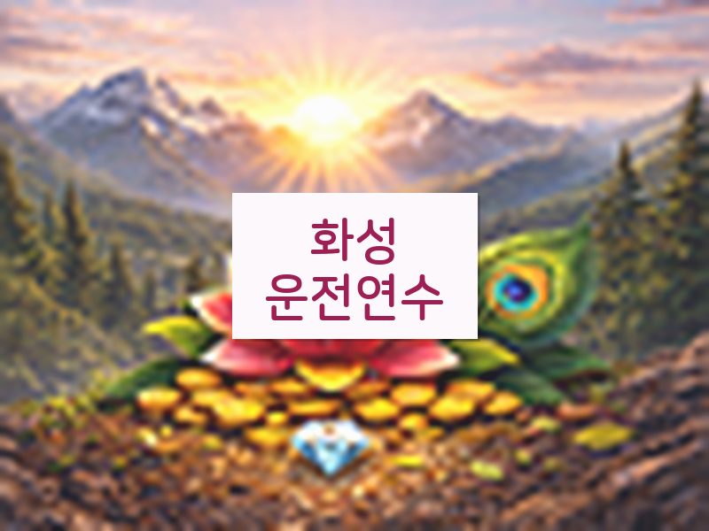 화성운전연수 후기