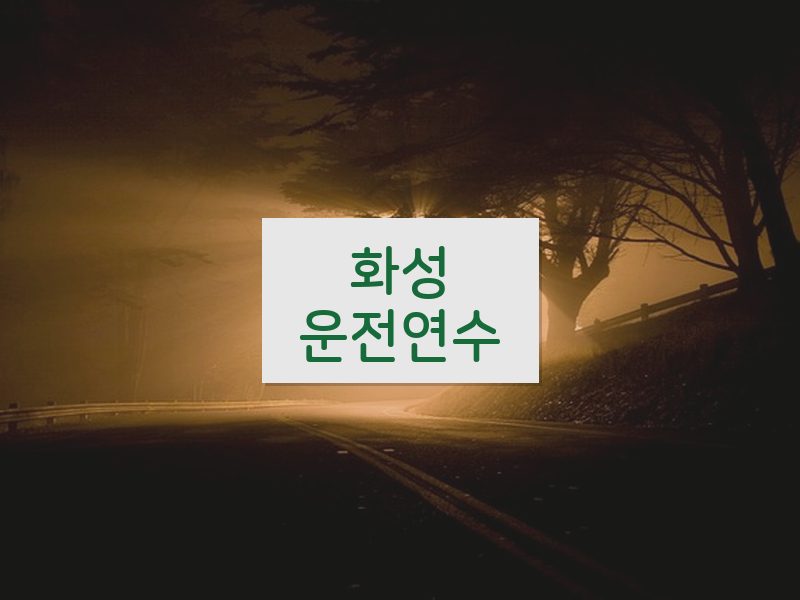 화성운전연수 후기