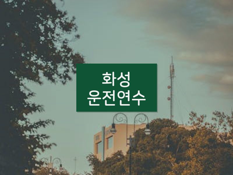 화성운전연수 후기
