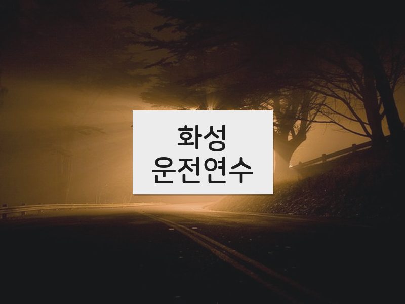 화성운전연수 후기