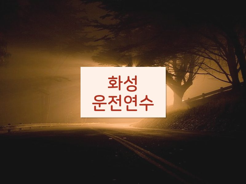 화성운전연수 후기
