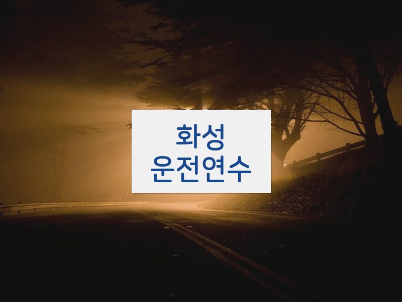 화성운전연수 후기