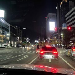 야간 운전 도전