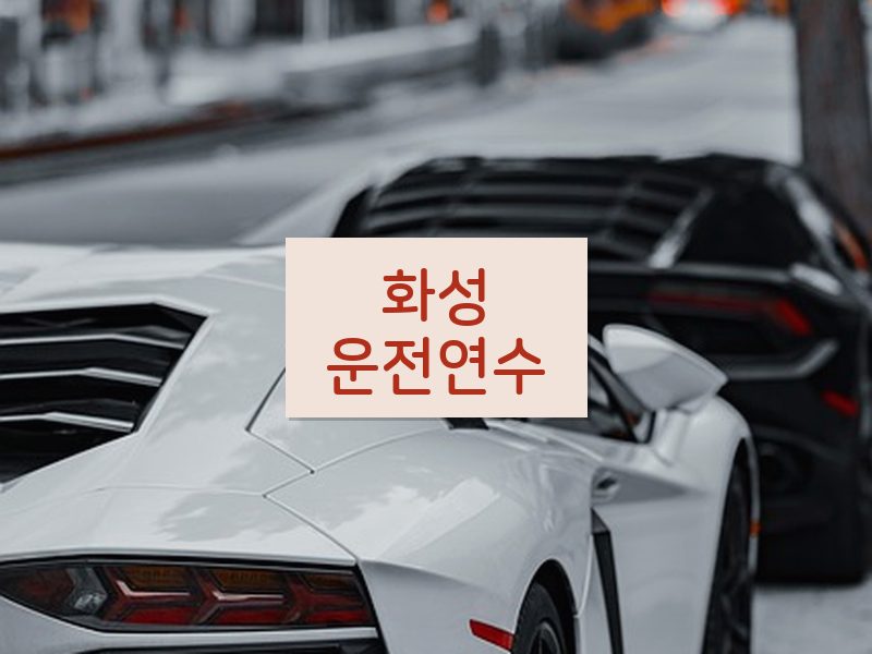 화성운전연수 후기
