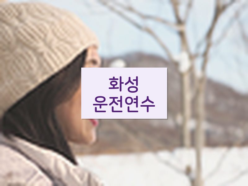 화성운전연수 후기